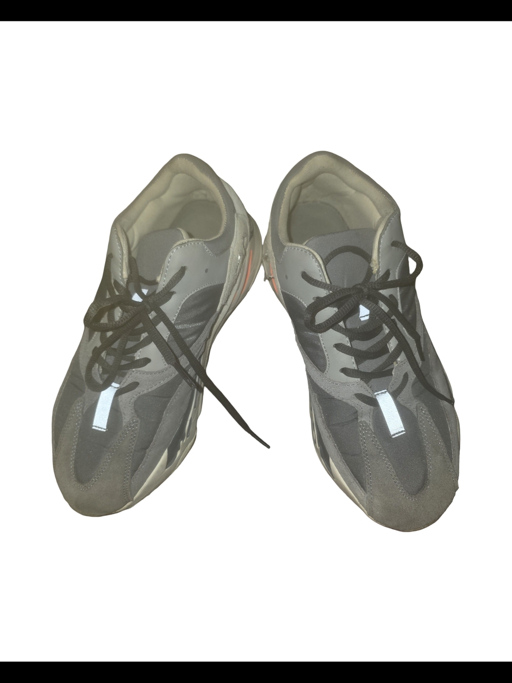 Yeezy Chunky Runner Sneakers — Gray, Black, Cream
